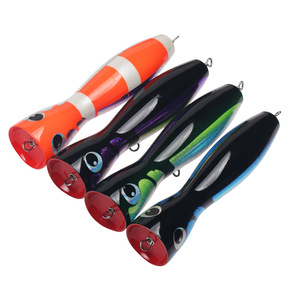 เหยื่อปลอม YJAquahunter Popper ขนาด 200 มม. น้ำหนัก 120 กรัม สำหรับตกปลาทูน่า - Product Image 1