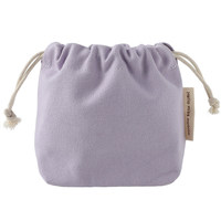 Petit sac à cordon en toile de couleur unie tendance pour filles, rangement portable pour cosmétiques et rouge à lèvres, mini pochette