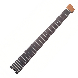 Manche de guitare électrique personnalisé en érable carbonisé, touche en palissandre, frettes en fil rond en acier inoxydable - Product Image 3