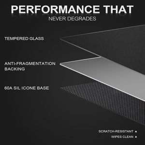 <span class=keywords><strong>Tapis</strong></span> <span class=keywords><strong>de</strong></span> <span class=keywords><strong>souris</strong></span> gaming en verre trempé 3mm 2.5D à bords AG, surface <span class=keywords><strong>de</strong></span> revêtement anti-reflet AF, base antidérapante en silicone, boîte <span class=keywords><strong>rigide</strong></span> OEM – Vente chaude - Product Image 3