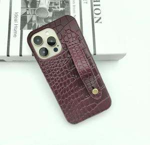 Étui de téléphone en cuir de luxe avec dragonne pour iPhone 16 15 14 13 Pro Max - Product Image 2