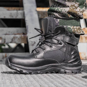 أحذية تكتيكية شتوية مقاومة للماء CQB.<span class=keywords><strong>SWAT</strong></span> الأكثر مبيعًا أحذية قتالية مضادة للانزلاق امتصاص الصدمات للمشي لمسافات طويلة بسحاب سهل - Product Image 2