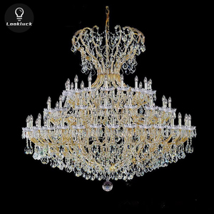 Lampadario floreale di cristallo moderno di lusso nuovo Design personalizzato per soggiorno Villa Hotel lampadari luci a sospensione - Product Image 3