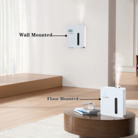 Diffuseur d'arômes d'huiles essentielles électrique sans eau pour usage hôtelier, mural, en acrylique et acier, avec contrôle Wi-Fi, pour HVAC, pour huiles parfumées, modèle U3