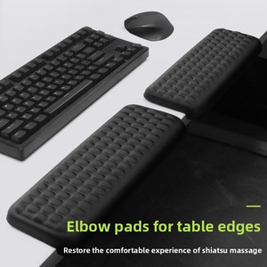 Tappetino da <span class=keywords><strong>scrivania</strong></span> con bordo per tastiera, poggiapolsi in memory foam, tappetino per mouse da ufficio, all'ingrosso. - Product Image 1