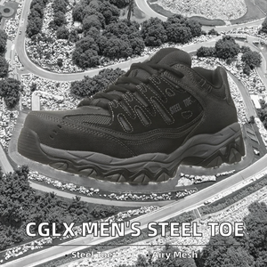 Calzado de Seguridad Unisex con Puntera de Acero, Corte Bajo, Transpirable, con Forro de Malla Impermeable, para Trabajo de Construcción - Product Image 2