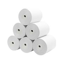 Rouleaux de reçus thermiques 80x80 économiques sans mandrin 55 70gsm blancs pour commandes en gros