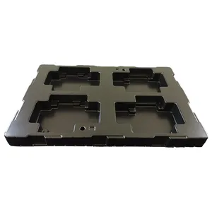 Custom Black Anti-static ESD Blister Vacuum Forming Plastic Storage Parts Tray