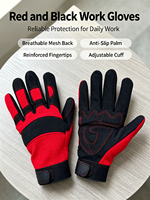 Gants HAIYI en microfibre résistants aux UV pour le cyclisme et les sports de plein air, avec sangle de poignet réglable, doigts entiers, paume antidérapante et extensible