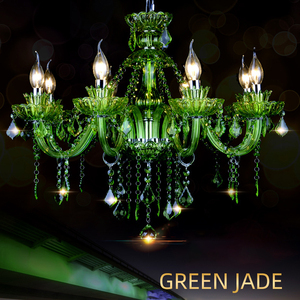 <span class=keywords><strong>Lampadario</strong></span> a Sospensione in Cristallo Stile Europeo, Lampada a Candela <span class=keywords><strong>Verde</strong></span>, Lussuoso per Soggiorno, Ristorante, Camera da Letto, KTV, Bar - Product Image 4