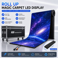 Écran de sol interactif LED Magic Carpet 1000x2000mm, enroulable, intérieur, IP65, haute résolution, animation, stand d'exposition, événements