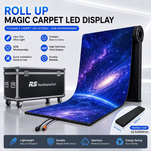 Écran de sol interactif LED Magic Carpet 1000x2000mm, enroulable, intérieur, IP65, pour stands d'exposition, événements, jeux interactifs - Product Image 1