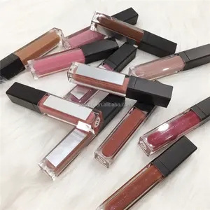 جديد وصول النباتي Lipgloss ، زجاجة ملمع شفاه مع مصباح ليد ومرآة 7 مللي شفة لمعان أنبوب تسمية خاصة