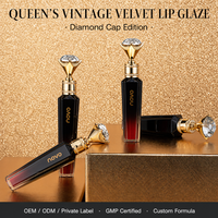 Teinte à lèvres en velours rétro à marque privée, gloss hydratant végétalien, maquillage waterproof personnalisé avec logo, vente en gros, faible MOQ