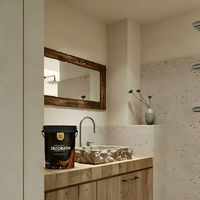 Revêtement liquide mat en terrazzo de pierre lavée acrylique VALIDEA, décoratif pour murs intérieurs et extérieurs, imperméable et antidérapant