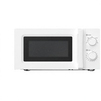 Oven Microwave Listrik Efisiensi Tinggi 700W Kompak 20L 5 Tingkat 35-Menit Timer Piring Putar Kaca Lepas Pasang Pengaman Anak Rumah Tangga