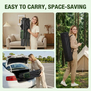 Foldable Camping Hunting Portable Folding <strong>Cot</strong> Used for Beach Barbecue Backpack Office Hiking Bed with Storage Bag - Product Image 4
