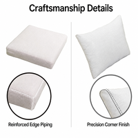 Ensemble de coussins d'extérieur personnalisés en mousse acrylique haute densité, amovibles et lavables, pour mobilier de patio, de jardin et de piscine
