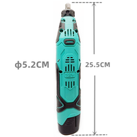 106 pièces 12V contrôle de vitesse meuleuse rotative sans fil Rechargeable Mini perceuse pour sculpture sur bois polissage forage pour projets de bricolage