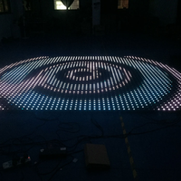 Pista de Baile LED Programable para Bares, Fiestas, Bodas, Discotecas, Clubes Nocturnos, 8x8 Píxeles, Vidrio Templado