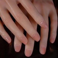 Lootaan outils pour les ongles entraînement des mains en Silicone nouveau doux Nail Art entraînement doigt en caoutchouc véritable main pour les ongles en acrylique