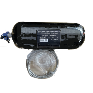 Tanque de hidrógeno de UAV y Dron de bobinado de fibra de carbono tipo 4 <span class=keywords><strong>Rubri</strong></span> 20L 35MPa - Product Image 5