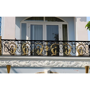 Prix bon marché Garde-corps en fer forgé pour balcon Style moderne d'usine Balcon Juliette de qualité supérieure - Product Image 3