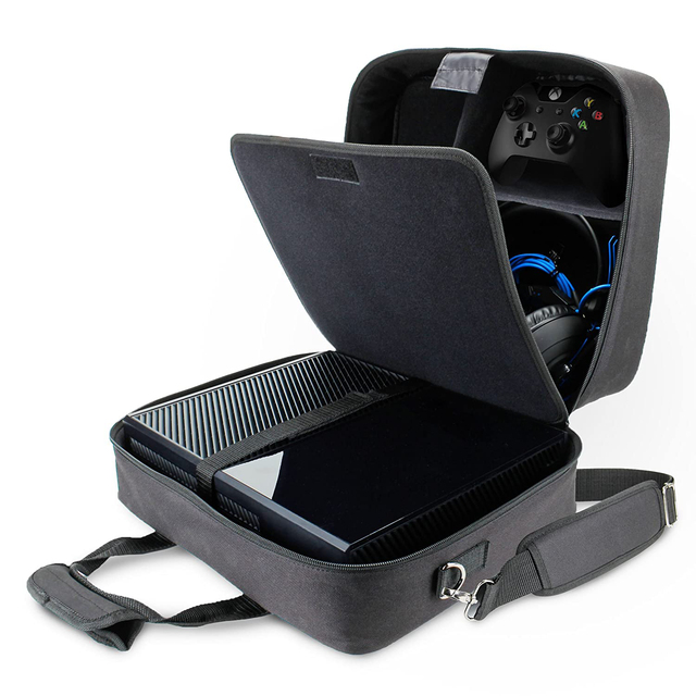 Customizable Fashion Storage Bag for PS4/PS5 Console Games & Accessories-Large Capacity Outdoor Protective Box