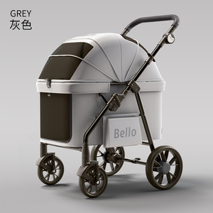 Bello thiết kế mới có thể gập lại vật nuôi Xe đẩy cho chó lớn 4 bánh xe cao cấp du lịch tàu sân bay - Product Image 6