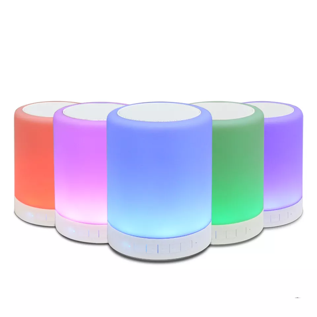 Factory Wireless Smart Touch Control Lamp Speaker Portable Night Light Speaker for All Phones