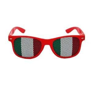 カスタムステッカーサングラス国旗メガネUV400サングラスファッション男性女性眼鏡