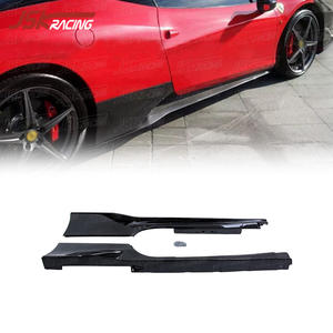 Faldones Laterales de Fibra de Carbono para Ferrari 458 Italia Spider 2011-2016, Modificados, Mejorados, Estilo Negro <span class=keywords><strong>Sal</strong></span> - Product Image 1