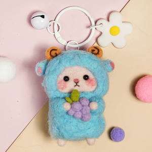 Haute qualité jouet créatif <span class=keywords><strong>laine</strong></span> mignon mouton feutre tissu Poke <span class=keywords><strong>laine</strong></span> feutrage Kit bricolage matériel paquet aiguille feutrage Kit pour la maison - Product Image 6