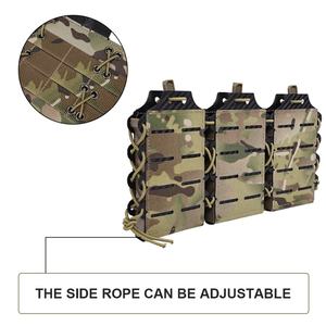 Gilet tactique léger Sinairsoft en promotion, triple pochette pour chargeurs 5.56/7.62 en nylon et polyester pour activités de plein air - Product Image 5