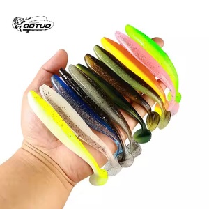 Leurre souple Alto 4.2g, type ver artificiel à queue en T, 10 couleurs, larves en plastique pour la pêche au bar en eau douce et en eau salée - Product Image 1