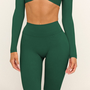 नई एथलेटिक त्वरित शुष्क सांस लेने योग्य उच्च कमर खेल जिम फिटनेस महिला योग कैप्रिस लेगिंग - Product Image 6