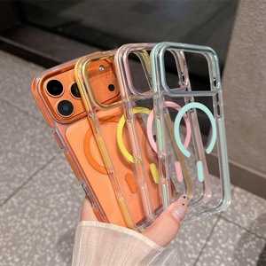 เคสใสกันกระแทกพร้อมกรอบเลนส์โลหะสำหรับ iPhone 17 Pro Max คุณภาพพรีเมียม ถ่ายวิดีโอได้ สำหรับ iPhone 17 เคสอะคริลิกใสแม่เหล็ก - Product Image 2