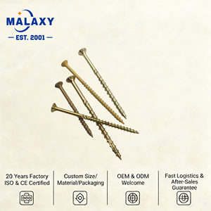 Tornillos para Madera MALAXY, Mecánicos, Galvanizados, Clase 6, Torx, Cabeza Plana, Roscados, para Tablas de Madera - Product Image 2