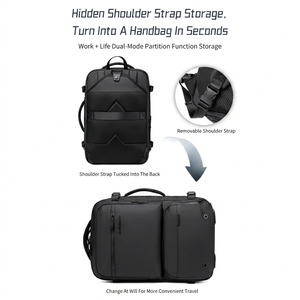 Arctic Hunter Polyester Laptop-Rucksack Business Urban Life Diebstahlsicherer Geschäftsrucksack Große Kapazität Wasserdichter Rucksack - Product Image 2