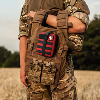 Trousse de premiers secours personnalisée IFAK pour la survie en plein air, mini sac de traumatologie d'urgence, pochette médicale MOLLE pour la randonnée, le camping, la voiture, les tremblements de terre