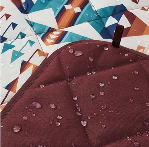 เสื่อชายหาดกันน้ำแบบพับได้กระเป๋าสะพายไหล่เสื่อปิกนิกปลอดทรายสำหรับตั้งแคมป์กลางแจ้ง - Product Image 3