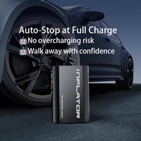 Tomavor En Yeni Taşınabilir Araç Hava Pompası ABS Hızlı Şişirme Kablosuz LED Dijital Ekranlı Basınç Göstergeli 150 PSI USB-C Şarj Edilebilir