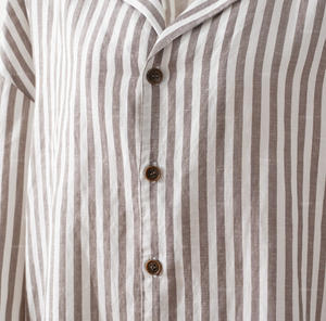 Set <span class=keywords><strong>pigiama</strong></span> personalizzato da <span class=keywords><strong>uomo</strong></span> in lino 100% per adulti <span class=keywords><strong>camicia</strong></span> a maniche lunghe e <span class=keywords><strong>pigiama</strong></span> a fondo lungo per <span class=keywords><strong>uomo</strong></span> - Product Image 4