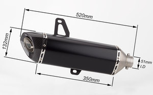 Escape GTS GTV <span class=keywords><strong>125</strong></span> 300 250 Silenciador de escape para GTS300 GTS250 Silenciador de motocicleta Tubo de escape GTS 2008 a <span class=keywords><strong>2021</strong></span> - Product Image 3