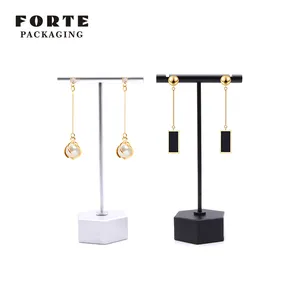 delivery fast In Stock Luxury New Design Portable jewrly stand Metal Accessories Jewelry Earrings Display Stand Set