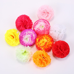 Boules de fleurs artificielles, décorations de mariage, fournitures de fête, pompons multicolores - Product Image 1