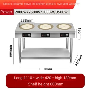 In-<b>Smart</b> Commercial Use Cooking Stove Electric Induction Cooker Wide Electromagnetic Rack-style Hob Stovetop 220V 6 Six burner - Product Image 3