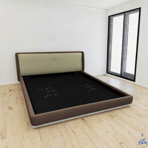 Juego de Muebles de Dormitorio Moderno Personalizado, Cama Queen Size con Cabecera Extendida, Estructura de Madera de Pino, Tapicería de Tela de 3 Años de Duración, <span class=keywords><strong>Peyo</strong></span> - Product Image 1