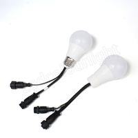 Ampoule LED DMX dynamique 60 mm, immersive, E27, adressable, DMX RGB CCT, ampoule à pixels