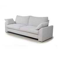 Canapé-lit convertible 3 places en tissu gris clair, pliable, pour salon, appartement, chambre d'amis, meubles de maison